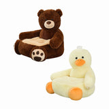 Maxbell Kids Sofa Seat Soft Cushion Plush Sofa Armrest Chair for Bedroom Decor Bear