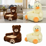 Maxbell Kids Sofa Seat Soft Cushion Plush Sofa Armrest Chair for Bedroom Decor Bear