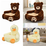 Maxbell Kids Sofa Seat Soft Cushion Plush Sofa Armrest Chair for Bedroom Decor Bear