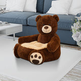 Maxbell Kids Sofa Seat Soft Cushion Plush Sofa Armrest Chair for Bedroom Decor Bear