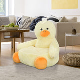 Maxbell Kids Sofa Seat Soft Cushion Plush Sofa Armrest Chair for Bedroom Decor Duck