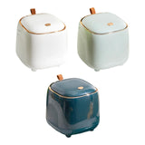 Maxbell Trash Can Wastebasket Small Press Type Lid for Coffee Table Office Bathroom White