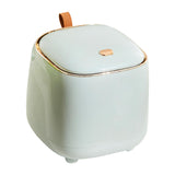 Maxbell Trash Can Wastebasket Small Press Type Lid for Coffee Table Office Bathroom Light green