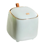 Maxbell Trash Can Wastebasket Small Press Type Lid for Coffee Table Office Bathroom Light green