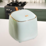 Maxbell Trash Can Wastebasket Small Press Type Lid for Coffee Table Office Bathroom Light green