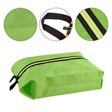 Maxbell Portable Travel Shoes Storage Bag Foldable Lightweight for Home Travel Gym Green