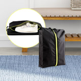 Maxbell Portable Travel Shoes Storage Bag Foldable Lightweight for Home Travel Gym Black