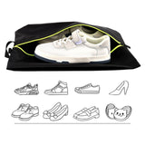 Maxbell Portable Travel Shoes Storage Bag Foldable Lightweight for Home Travel Gym Black