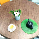 Maxbell PVC Round Elastic Table Cover Oil Proof for Patio Picnic Camping 60inch