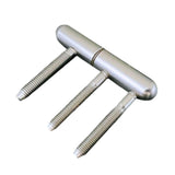 Maxbell Door Hinges Smooth Decorative Easy to Install Heavy Duty for Garage Door Argent