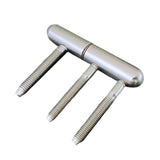 Maxbell Door Hinges Smooth Decorative Easy to Install Heavy Duty for Garage Door Argent