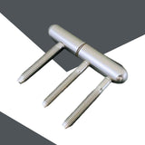 Maxbell Door Hinges Smooth Decorative Easy to Install Heavy Duty for Garage Door Argent