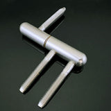 Maxbell Door Hinges Smooth Decorative Easy to Install Heavy Duty for Garage Door Argent