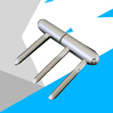 Maxbell Door Hinges Smooth Decorative Easy to Install Heavy Duty for Garage Door Argent
