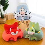 Maxbell Soft Baby Sofa Cover Washable Cute Feeding Chair Case for Infants Gift fox