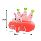 Maxbell Soft Baby Sofa Cover Washable Cute Feeding Chair Case for Infants Gift Rabbit