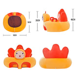 Maxbell support Seat Plush Chairs Learning to Sit Animal for Learning chicken