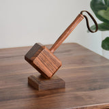 Maxbell Bottle Opener Beverage Can Opener with Wooden Base for Camping BBQ Hotel