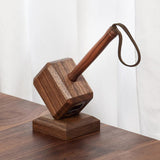 Maxbell Bottle Opener Beverage Can Opener with Wooden Base for Camping BBQ Hotel