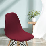 Maxbell Stretch Armless Shell Chair Cover Chair Seat Protector for Bar Kitchen Red