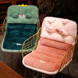 Maxbell Cute Chair Seat Cushion Waist Rest Cushion Desk Chair Cushion Pink and Orange