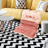 Maxbell Cute Chair Seat Cushion Waist Rest Cushion Desk Chair Cushion Pink and Orange