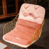 Maxbell Cute Chair Seat Cushion Waist Rest Cushion Desk Chair Cushion Pink and Orange