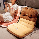 Maxbell Cute Chair Seat Cushion Waist Rest Cushion Desk Chair Cushion Brown and Yellow