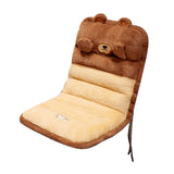 Maxbell Cute Chair Seat Cushion Waist Rest Cushion Desk Chair Cushion Brown and Yellow
