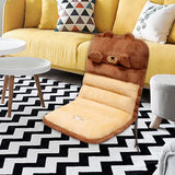 Maxbell Cute Chair Seat Cushion Waist Rest Cushion Desk Chair Cushion Brown and Yellow