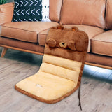 Maxbell Cute Chair Seat Cushion Waist Rest Cushion Desk Chair Cushion Brown and Yellow