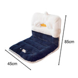 Maxbell Cute Chair Seat Cushion Waist Rest Cushion Desk Chair Cushion Blue and White