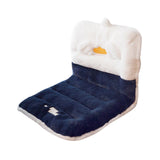 Maxbell Cute Chair Seat Cushion Waist Rest Cushion Desk Chair Cushion Blue and White