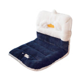 Maxbell Cute Chair Seat Cushion Waist Rest Cushion Desk Chair Cushion Blue and White