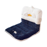 Maxbell Cute Chair Seat Cushion Waist Rest Cushion Desk Chair Cushion Blue and White