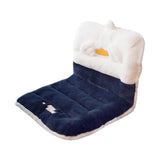 Maxbell Cute Chair Seat Cushion Waist Rest Cushion Desk Chair Cushion Blue and White