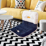 Maxbell Cute Chair Seat Cushion Waist Rest Cushion Desk Chair Cushion Blue and White