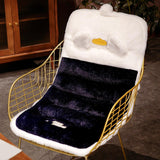Maxbell Cute Chair Seat Cushion Waist Rest Cushion Desk Chair Cushion Blue and White