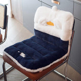 Maxbell Cute Chair Seat Cushion Waist Rest Cushion Desk Chair Cushion Blue and White
