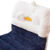 Maxbell Cute Chair Seat Cushion Waist Rest Cushion Desk Chair Cushion Blue and White