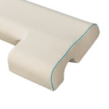 Maxbell Ergonomic Couples Pillow for Friends Couples Birthday Gift Beige Left
