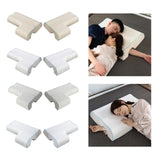 Maxbell Ergonomic Couples Pillow for Friends Couples Birthday Gift Beige Left