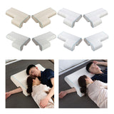 Maxbell Ergonomic Couples Pillow for Friends Couples Birthday Gift Beige Left