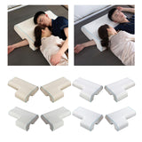 Maxbell Ergonomic Couples Pillow for Friends Couples Birthday Gift Beige Left