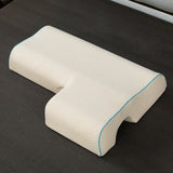 Maxbell Ergonomic Couples Pillow for Friends Couples Birthday Gift Beige Left