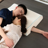 Maxbell Ergonomic Couples Pillow for Friends Couples Birthday Gift Beige Left