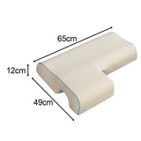 Maxbell Ergonomic Couples Pillow for Friends Couples Birthday Gift Beige Right
