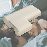 Maxbell Ergonomic Couples Pillow for Friends Couples Birthday Gift Beige Right