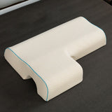 Maxbell Ergonomic Couples Pillow for Friends Couples Birthday Gift Beige Right