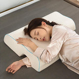 Maxbell Ergonomic Couples Pillow for Friends Couples Birthday Gift Beige Right